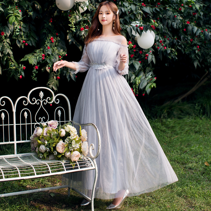 Bubble sleeve light grey a