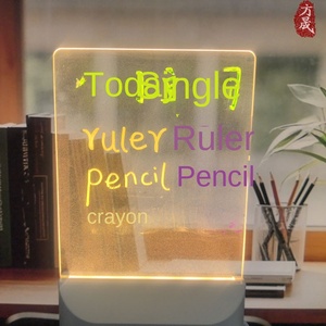 亚克力导光板带触摸控制手写留言板装饰灯礼品灯画 - Product Image 6