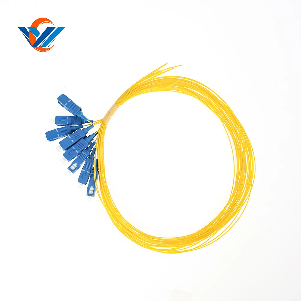 0,9mm 2,0mm 3,0mm monomodo simplex SM SX SC/UPC Fibra óptica Pigtail 1M 1,5 m 2m 3M 5M 7m 10m 15M 20m