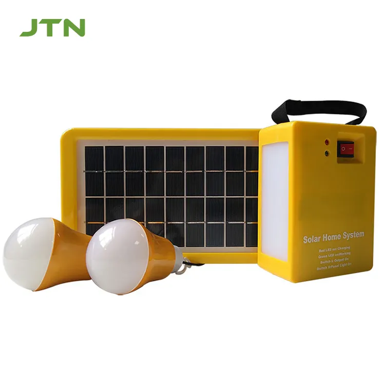 Sistema de energía de luces solares para el hogar, 3W, Mini sistema de iluminación Solar portátil para interior