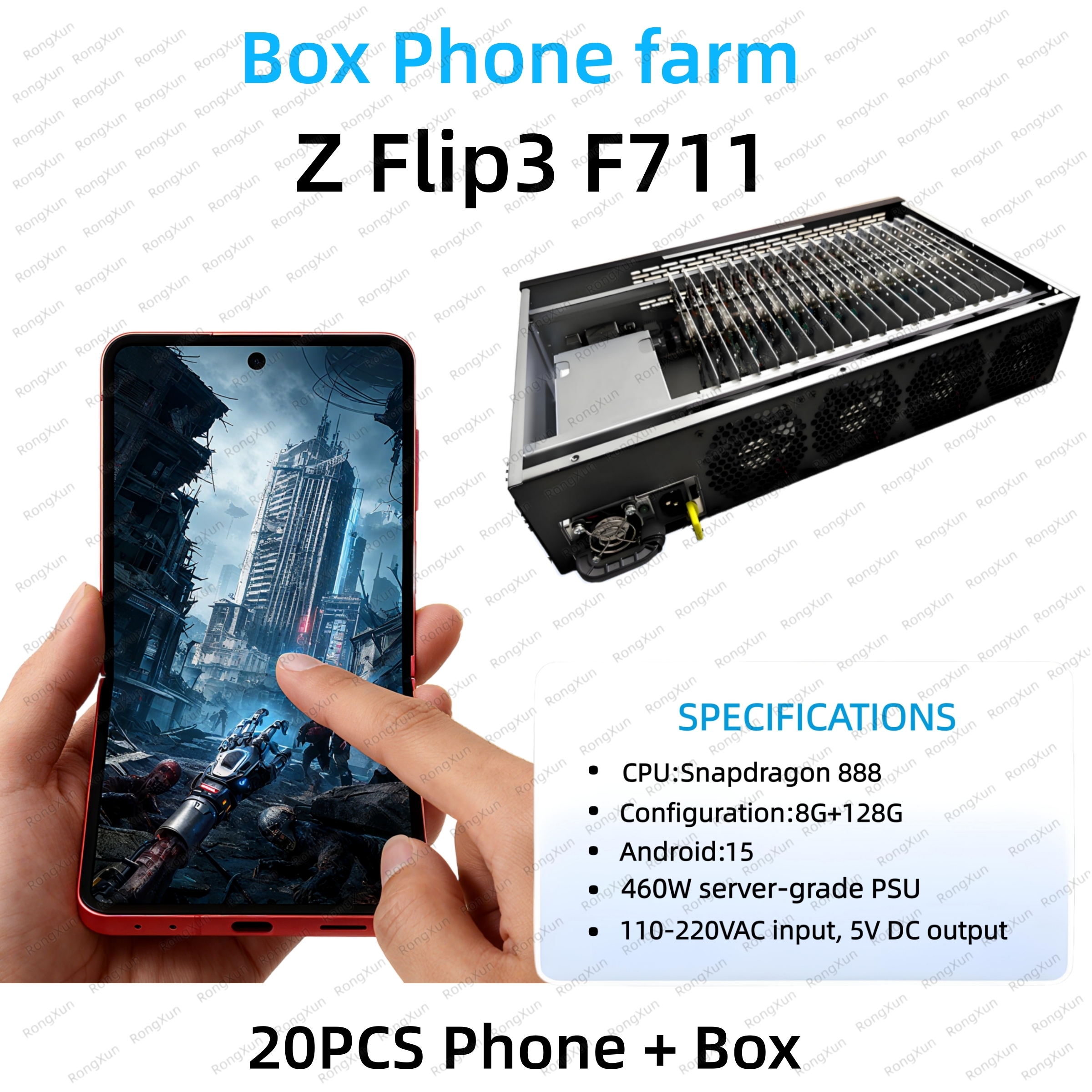 Para Samsung Z Flip3/F711 20PCS Teléfono + Caja