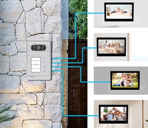 432 Apartments <strong>Building</strong> <strong>Video</strong> <strong>Intercom</strong> Set TUYA Smart 4 Wire <strong>Video</strong> Door Phone Interphone <strong>System</strong> for 4-apartments Security Device - Product Image 5