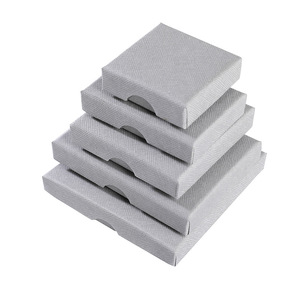 Takı ambalaj için özel Logo 1.5 cm High-End taşınabilir kağit kutu serigraf bilezik kolye yüzük hediye kutuları sünger - Product Image 5