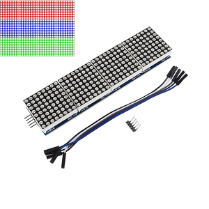 Para MAX7219 Dot <span class=keywords><strong>Matrix</strong></span> Módulo 32x8 4 em 1 Display <span class=keywords><strong>LED</strong></span> Módulos Drive com Fios 5Pin para <span class=keywords><strong>Arduino</strong></span> Raspberry Pi - Product Image 4