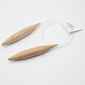 Plastic Tube Jumbo Wooden Circular Knitting Needles 25ミリメートル - Product Image 1
