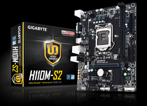 เมนบอร์ด GA-H110M-S2ขนาดกิกะไบต์ช่องเสียบ Intel 1151 DDR4ใช้ได้กับ7th 6th หน่วยประมวลผล Intel Core SATA I7 RAM - Product Image 2