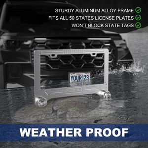 High Brightness Durability LED License Plate Lights Easy Install Invisible Design Complies Car Safety <strong>Standards</strong> <strong>Does</strong> Not Damage - Product Image 3