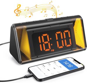 Creative APP Small <strong>Program</strong> Electronic Alarm LED Desktop Bedside Night Light Digital Smart Clock Customization - Product Image 1