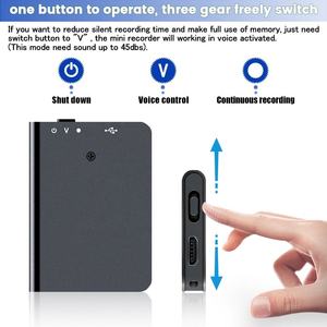 QZT Smallest Q61 Mini Digital Audio <strong>Recorder</strong> with One-click Recording Portable <strong>Recorder</strong> Device - Product Image 2