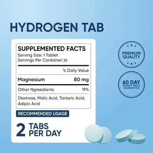 Bioflex OEM nhãn hiệu riêng nhanh chóng hòa tan H2 phân tử Hydrogen nước sủi bọt máy tính bảng hỗ trợ di động năng lượng & chất chống oxy hóa - Product Image 6