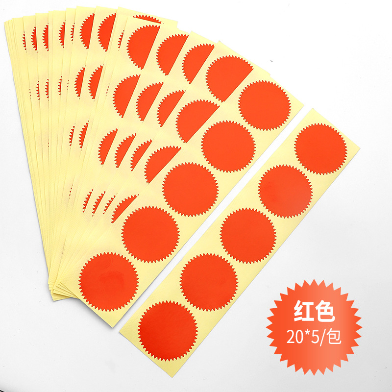 Paquete de 100 unidades en rojo brillante.