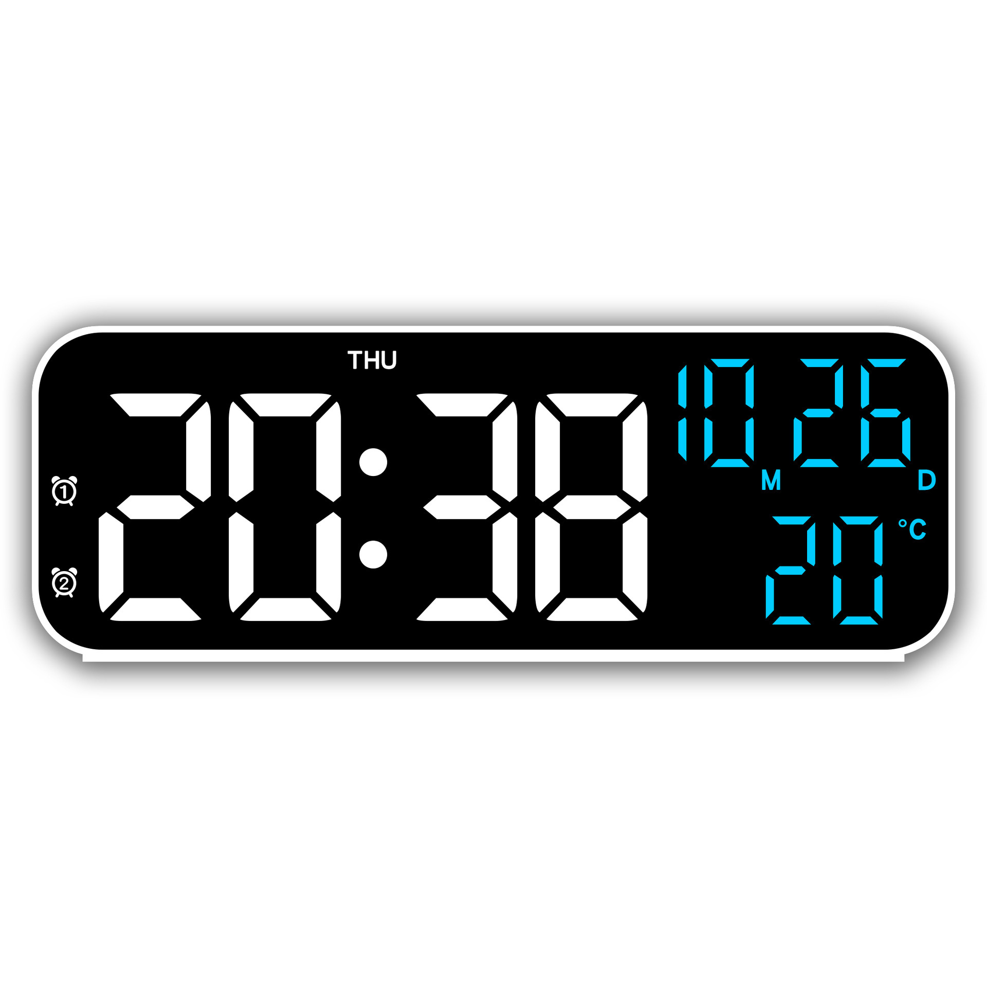 blanco y azul