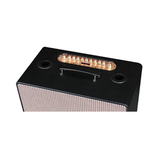 Loa karaoke không dây Bluetooth Retro gỗ siêu trầm, hệ thống âm thanh HIFI mạnh mẽ, loa trầm hoạt động, dùng pin, dành cho các bữa tiệc - Product Image 3