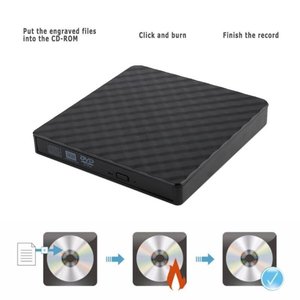菱形图案USB 3.0 DVD-ROM光驱外置超薄CD ROM磁盘阅读器台式机笔记本电脑平板电脑推广DVD播放器