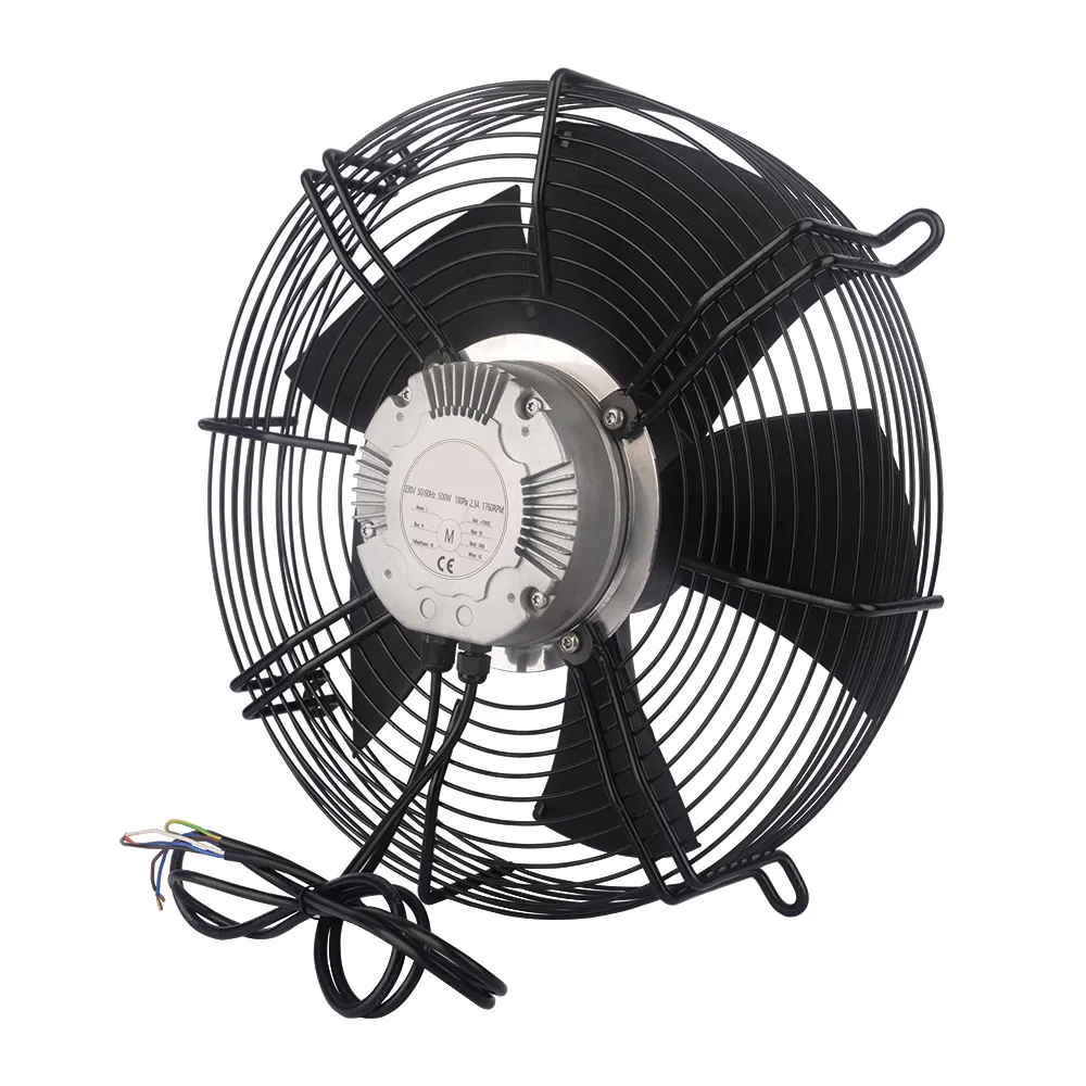 Aspas de plástico de Motor EC DC de 300mm, ventilador de flujo Axial de alta presión con 0 ~ 10V/ PWM RS485 para ventilación, refrigeración y calefacción