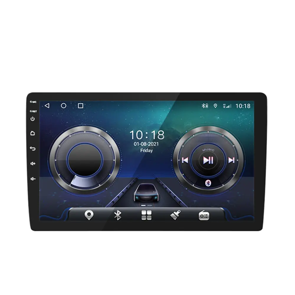Android Stereo-RAM 4 GB 64 GB Rom Bt Fm Dsp Radios para Autos Multimedia 2 Din 9" Video Auto Dvd Player 10 Zoll Auto Android Player