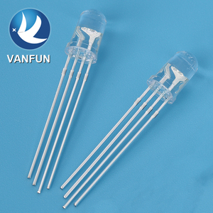 Vanfun yüksek kalite 5mm RGB LED diyot 4-Pin çok renkli 5V Max. Ters Volta delik Packa/gövde mevcut örnekleri - Product Image 3