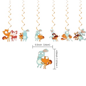 Mới nhất kiff mùa chủ đề bánh Topper bóng biểu ngữ và vòng hoa cho rừng Safari sinh nhật đảng trang trí bộ - Product Image 2