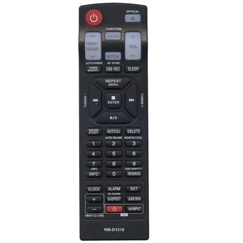 Phổ RM-D1318 điều khiển từ xa cho L-G DVD / CD / FM / AV DVD người chơi và hệ thống âm thanh