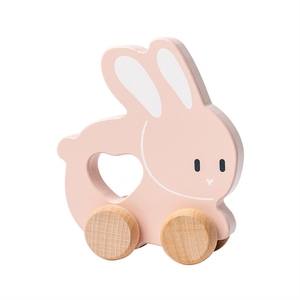 Yeni stil StyleFactoryWooden itme ve çekme oyuncak ayı-bebek Vintage S öğrenme aktivitesi-güvenli beceri geliştirme eğlenceli için Ideal - Product Image 2