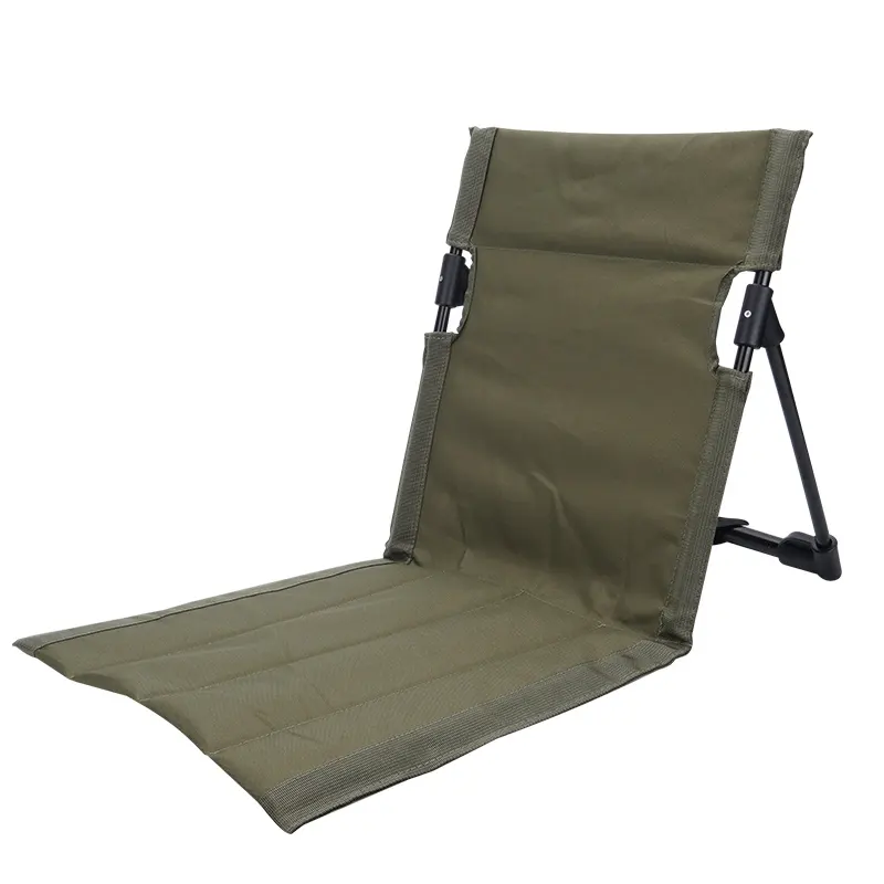 Novo tipo leve dobrável praia cadeira acampar assento com encosto