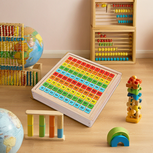 Mathbox 9 bảng trò chơi trong 1 câu đố mầm non bằng gỗ trí thông minh nhân số học giáo dục nạc cho tập thể dục não - Product Image 2