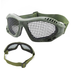 Occhiali da Paintball tattici da caccia di alta qualità occhiali da vista in rete metallica d'acciaio Airsoft Net Glasses protezione da gioco per gli occhi resistente agli urti