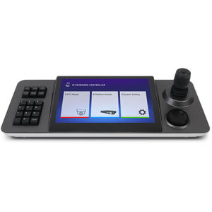 Yüksek hızlı PTZ Dome IP kameralar için 10.1 inç renkli LCD ekran ile dokunmatik ekran ve Joystick ile PTZ kamera denetleyicisi - Product Image 3