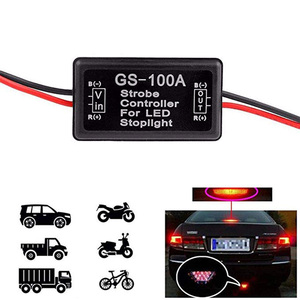 C0074สากล GS-100A แฟลช LED ควบคุม Strobe รถกะพริบโมดูลสำหรับไฟเบรกและไฟท้ายหยุด12-24โวลต์ - Product Image 4