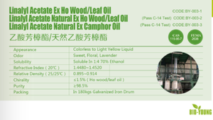 Cosmetic Grade 100% Pure Linalyl Acetate Natural Ex Ho Wood/Leaf <strong>Oil</strong> for Customization - Product Image 2