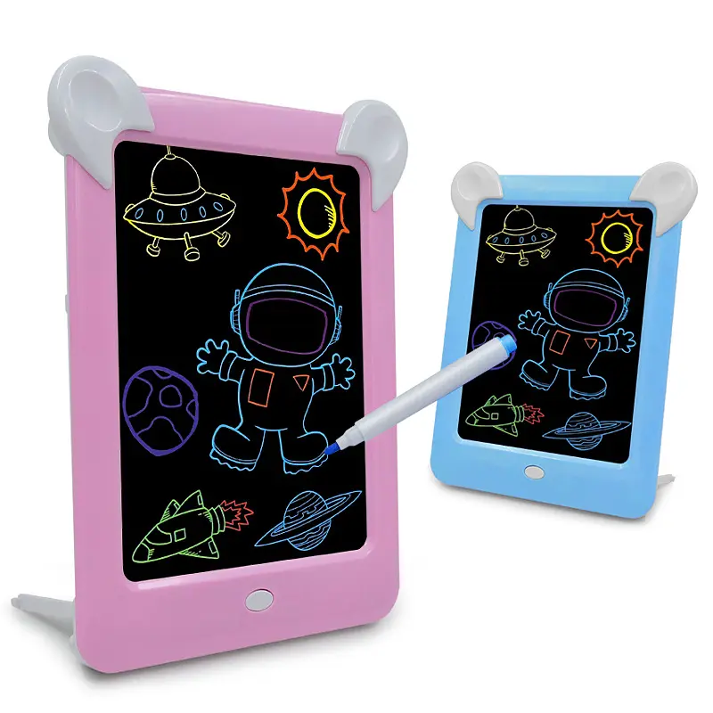 Tablero de escritura inteligente con pantalla LED 3D, tableta de dibujo, grafiti luminoso, almohadilla de pintura, juguetes educativos para edades tempranas, regalos