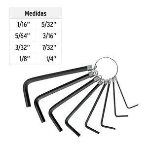 8 standart 144 tuşlu ana allen anahtarı parçalı set, anahtarlık tipi, altıgen ucu, PRETUL - Product Image 3