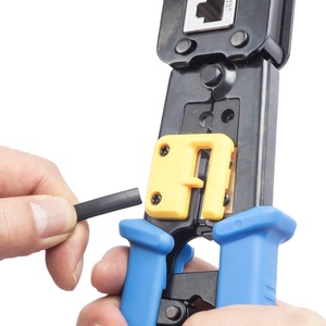 เครื่องมือจีบสายเคเบิลเครือข่ายผ่าน HT-268R เครือข่าย Ez ขั้ว RJ45เครื่องมือจีบสายเคเบิล - Product Image 1