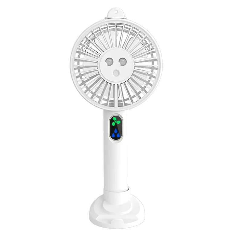 Ventoinha de água portátil para escritório e exterior, mini ventilador de ar condicionado com bateria recarregável, portátil, com spray de atomização, compatível com USB