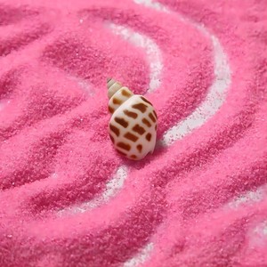 砂浜用のピンク色の砂、退色しない焼結砂