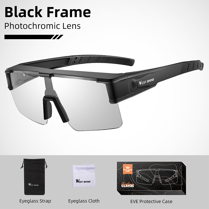 black frame photochromic lens