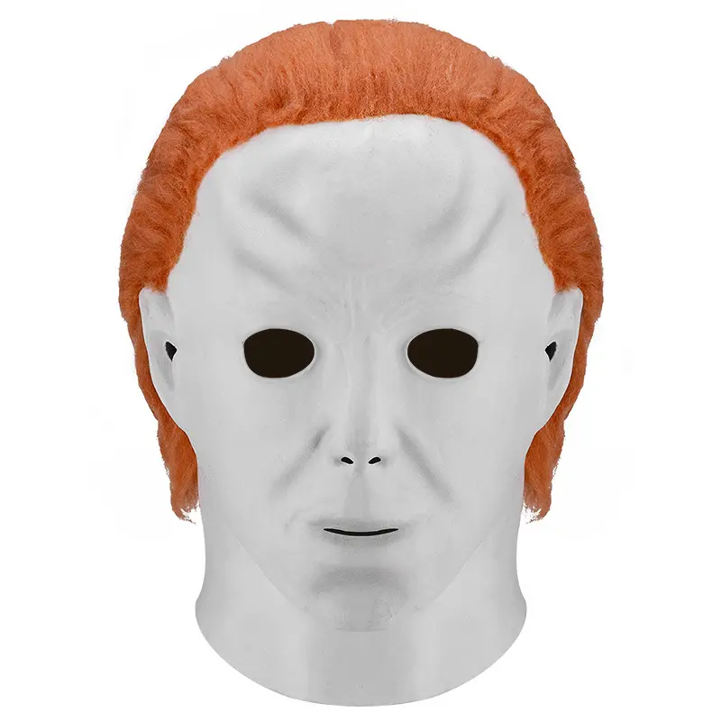 Máscara de látex para fiesta de Halloween, mascarilla de terror con cabeza de fantasma de Michael Myers, utillaje de película