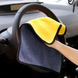 Arabalar için otomotiv mikrofiber bez yıkama kurutma 500 GSM kalın peluş temizlik bezi oto detaylandırma emici araba havlu