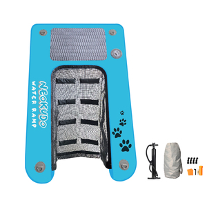 Inflatable Pup Plank Dog on Water <strong>Ramp</strong> Dock Customized Size <strong>Mesh</strong> Bottom Floating Ladder Inflatable Water <strong>Ramp</strong> for Dogs - Product Image 6