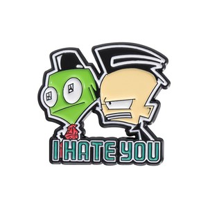 Cartoon alien Monster Invasion Badge Halloween DIY <strong>Invader</strong> ZIM Pins - Product Image 6
