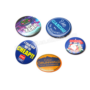 カスタムロゴ印刷バッジ錫/プラスチックボタンピンバッジ - Product Image 5