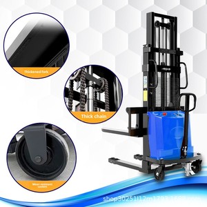 2 Ton Battery Operated Semi-Electric Forklift 1 Ton Hydraulic Lift Efficient <strong>Loading</strong> <strong>Unloading</strong> New Used Small Lifting Tools - Product Image 4