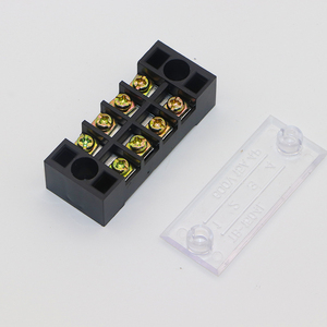 Bloque de terminales TB 15/25/45A PVC barrera fija conector de cable enchufable bloque de cableado a tope de cobre para Terminal 15/25/45A - Product Image 2