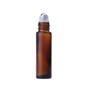 10毫升带不锈钢滚筒的琥珀色玻璃瓶卷 - Product Image 6