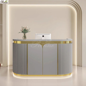 Nhà Máy bán hàng tùy chỉnh bằng gỗ nhỏ tufted quầy tiền mặt quầy với ngăn kéo - Product Image 4