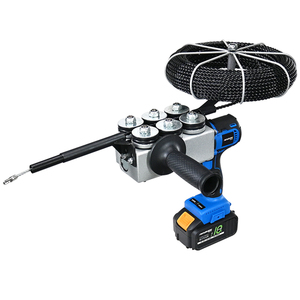 110V-240V อุปกรณ์ทำเกลียวผนังไฟฟ้าอัตโนมัติเครื่องสายแบบชาร์จไฟได้เครื่องดึงลวดนำทาง - Product Image 1