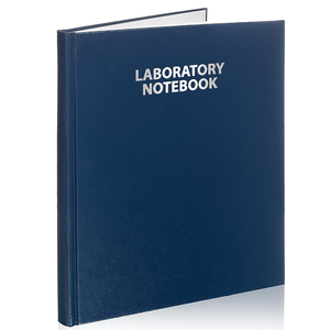 Cuaderno de laboratorio de alta calidad al por mayor, tapa dura azul, registros experimentales, logotipo personalizado, diseño profesional - Product Image 1
