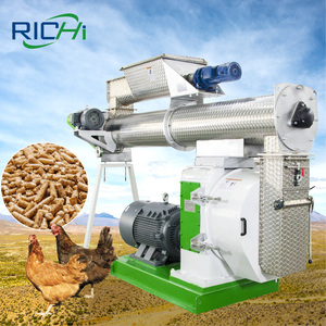 Richi <span class=keywords><strong>CE</strong></span> chứng nhận 3-4t/h Gà Thịt gà động vật Thức ăn viên thực vật - Product Image 1