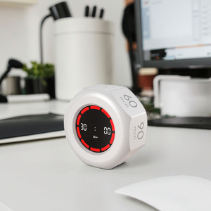 Octagon 1 3 5 15 30 60 <span class=keywords><strong>90</strong></span> min hẹn giờ kỹ thuật số Nhựa Xoay Pomodoro hẹn giờ gravireceptor cho nghiên cứu nhà bếp countup đếm ngược - Product Image 3