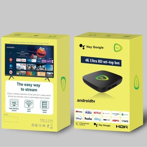 Android TV Set-Top Box dış ticaret için 4K HD ağ oyuncu BT ATV 13 VersionROM 8GB RAM Allwinner işlemci ATV TVBOX - Product Image 1